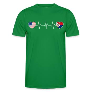 Sint Maarten - Men's Functional T-Shirt - kelly green - Front - AI Model Male 178 dark (178cm)