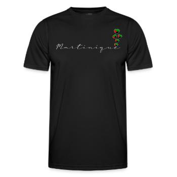 Martinique - T-shirt sport Homme - noir - Devant - AI Model Male 178 dark (178cm)