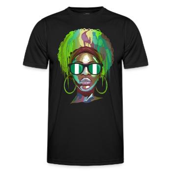 Nigeria - Männer Funktions-T-Shirt - Schwarz - Vorne - AI Model Male 178 dark (178cm)