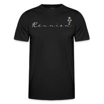 Réunion - Men's Functional T-Shirt - black - Front - AI Model Male 178 dark (178cm)