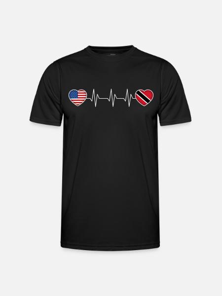 Trinité et Tobago - T-shirt sport Homme - noir