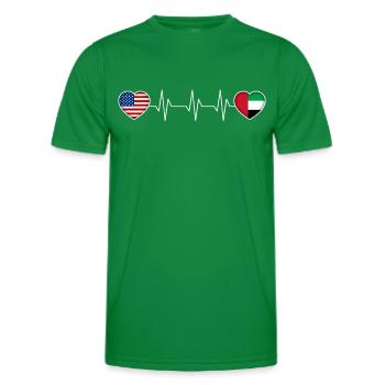 United Arab Emirates - Men's Functional T-Shirt - kelly green - Front - AI Model Male 178 dark (178cm)