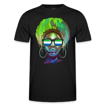 Sierra Leone - Men's Functional T-Shirt - black - Front - AI Model Male 178 dark (178cm)
