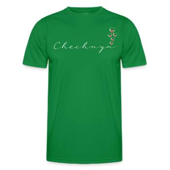 Tchétchénie - T-shirt sport Homme - vert - Devant - AI Model Male 178 dark (178cm)
