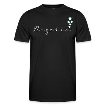 Nigeria - Männer Funktions-T-Shirt - Schwarz - Vorne - AI Model Male 178 dark (178cm)