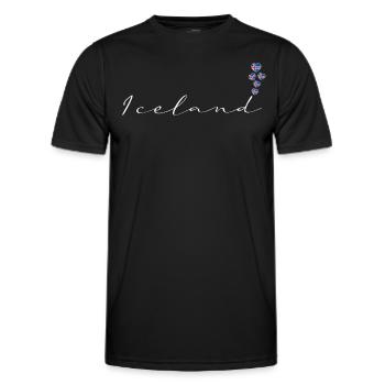 Islande - T-shirt sport Homme - noir - Devant - AI Model Male 178 dark (178cm)