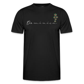 Dominique - T-shirt sport Homme - noir - Devant - AI Model Male 178 dark (178cm)