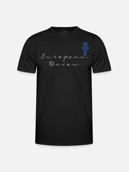 European Union - Men's Functional T-Shirt - black