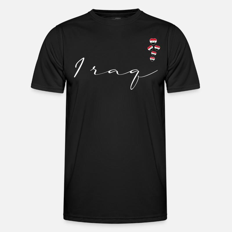 Irak - Männer Funktions-T-Shirt - Schwarz