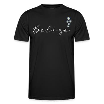 Belize - Männer Funktions-T-Shirt - Schwarz - Vorne - AI Model Male 178 dark (178cm)