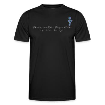 République démocratique du Congo - T-shirt sport Homme - noir - Devant - AI Model Male 178 dark (178cm)