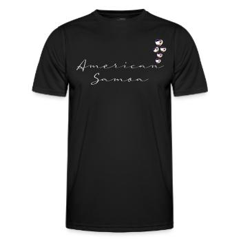 Amerikanisch-Samoa - Männer Funktions-T-Shirt - Schwarz - Vorne - AI Model Male 178 dark (178cm)