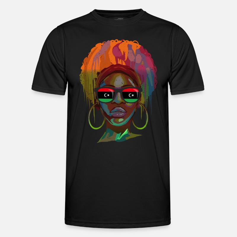 Libya - Men's Functional T-Shirt - black