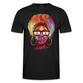 Polynésie française - T-shirt sport Homme - noir - Devant - AI Model Male 178 dark (178cm)
