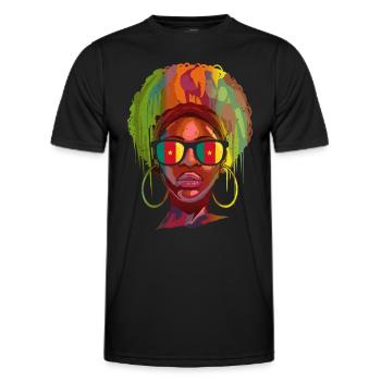 Cameroon - Men's Functional T-Shirt - black - Front - AI Model Male 178 dark (178cm)