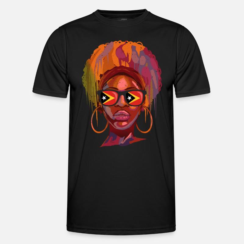 Osttimor - Männer Funktions-T-Shirt - Schwarz