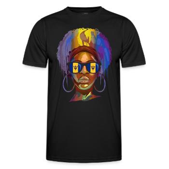 Barbade - T-shirt sport Homme - noir - Devant - AI Model Male 178 dark (178cm)