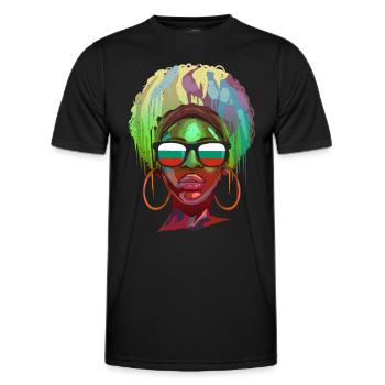Bulgarie - T-shirt sport Homme - noir - Devant - AI Model Male 178 dark (178cm)