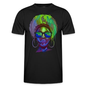 Weihnachtsinsel - Männer Funktions-T-Shirt - Schwarz - Vorne - AI Model Male 178 dark (178cm)