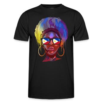 Philippinen - Männer Funktions-T-Shirt - Schwarz - Vorne - AI Model Male 178 dark (178cm)