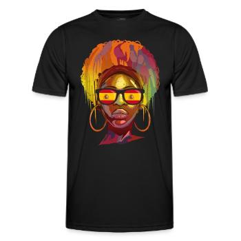 Spanien - Männer Funktions-T-Shirt - Schwarz - Vorne - AI Model Male 178 dark (178cm)