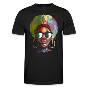Algerien - Männer Funktions-T-Shirt - Schwarz - Vorne - AI Model Male 178 dark (178cm)