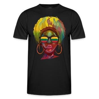 Lithuania - Men's Functional T-Shirt - black - Front - AI Model Male 178 dark (178cm)