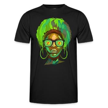 Zaire - Männer Funktions-T-Shirt - Schwarz - Vorne - AI Model Male 178 dark (178cm)