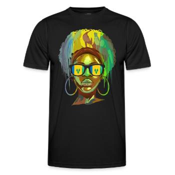 Saint Vincent and the Grenadines - Men's Functional T-Shirt - black - Front - AI Model Male 178 dark (178cm)