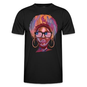 Liberia - Men's Functional T-Shirt - black - Front - AI Model Male 178 dark (178cm)