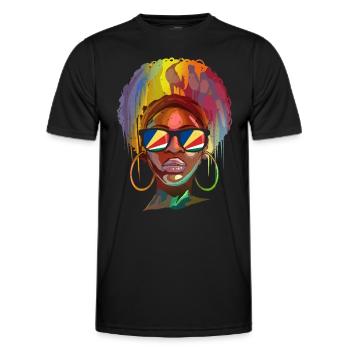 Seychellen - Männer Funktions-T-Shirt - Schwarz - Vorne - AI Model Male 178 dark (178cm)