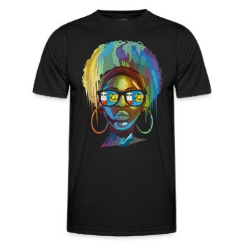St. Pierre und Miquelon - Männer Funktions-T-Shirt - Schwarz - Vorne - AI Model Male 178 dark (178cm)