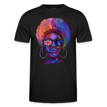South Georgia and the South Sandwich Islands - Men's Functional T-Shirt - black - Front - AI Model Male 178 dark (178cm)