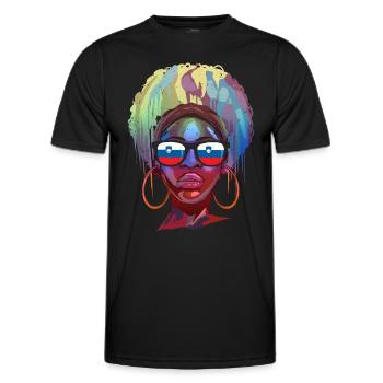 Slovenia - Men's Functional T-Shirt - black - Front - AI Model Male 178 dark (178cm)