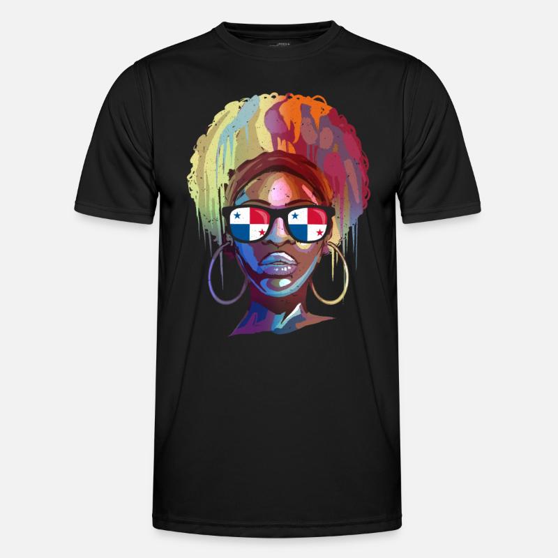 Panama - Männer Funktions-T-Shirt - Schwarz