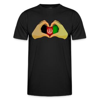 Afghanistan - T-shirt sport Homme - noir - Devant - AI Model Male 178 dark (178cm)