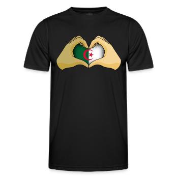 Algerien - Männer Funktions-T-Shirt - Schwarz - Vorne - AI Model Male 178 dark (178cm)