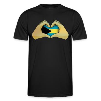 Bahamas - Men's Functional T-Shirt - black - Front - AI Model Male 178 dark (178cm)