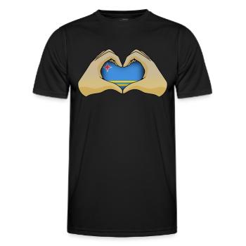 Aruba - Männer Funktions-T-Shirt - Schwarz - Vorne - AI Model Male 178 dark (178cm)
