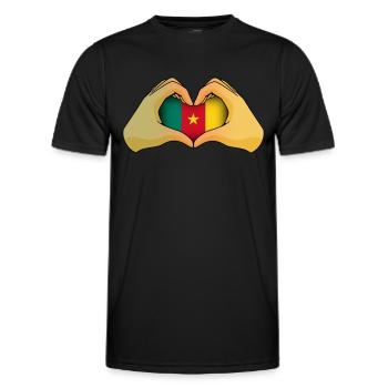 Cameroon - Men's Functional T-Shirt - black - Front - AI Model Male 178 dark (178cm)