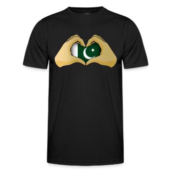 Pakistan - Männer Funktions-T-Shirt - Schwarz - Vorne - AI Model Male 178 dark (178cm)