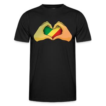 Congo Republic - Men's Functional T-Shirt - black - Front - AI Model Male 178 dark (178cm)