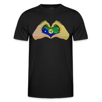 Weihnachtsinsel - Männer Funktions-T-Shirt - Schwarz - Vorne - AI Model Male 178 dark (178cm)