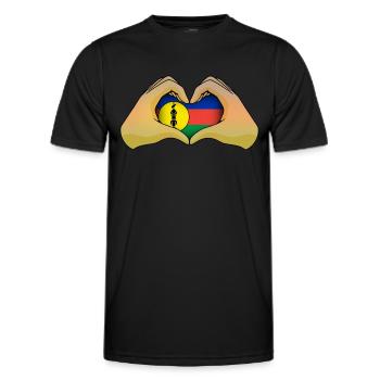 Neukaledonien - Männer Funktions-T-Shirt - Schwarz - Vorne - AI Model Male 178 dark (178cm)