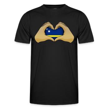 Curaçao - Men's Functional T-Shirt - black - Front - AI Model Male 178 dark (178cm)