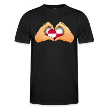 Greenland - Men's Functional T-Shirt - black - Front - AI Model Male 178 dark (178cm)