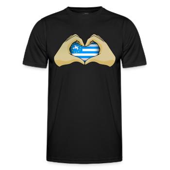 Südkamerun - Männer Funktions-T-Shirt - Schwarz - Vorne - AI Model Male 178 dark (178cm)