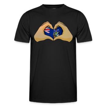 South Georgia and the South Sandwich Islands - Men's Functional T-Shirt - black - Front - AI Model Male 178 dark (178cm)