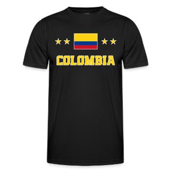 Colombie - T-shirt sport Homme - noir - Devant - AI Model Male 178 dark (178cm)