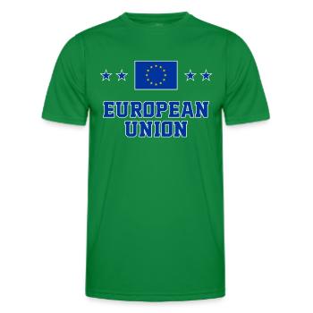 Union européenne - T-shirt sport Homme - vert - Devant - AI Model Male 178 dark (178cm)